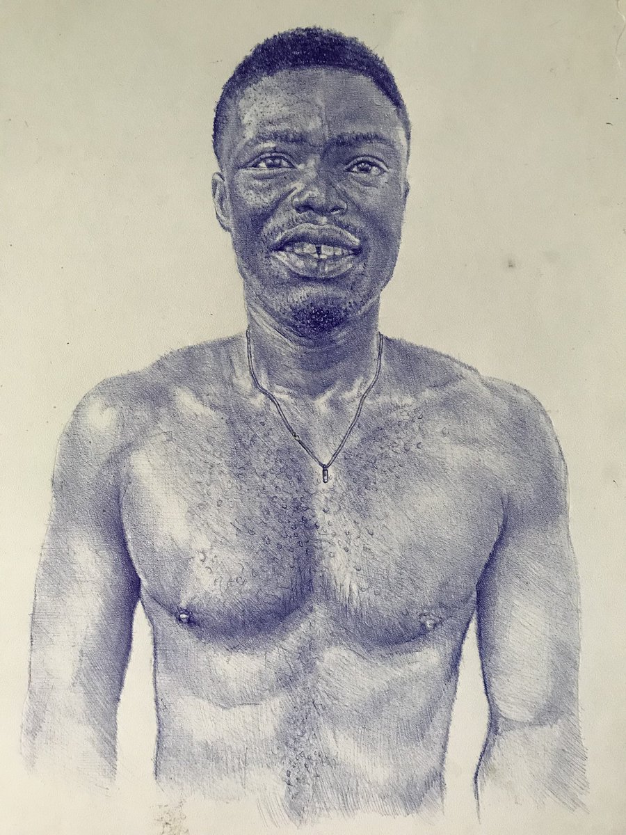 JoeOppan's tweet photo. I had to draw a photo of shot taken after workout. Drawing with ballpoint pen. https://t.co/PJgobOgWnz