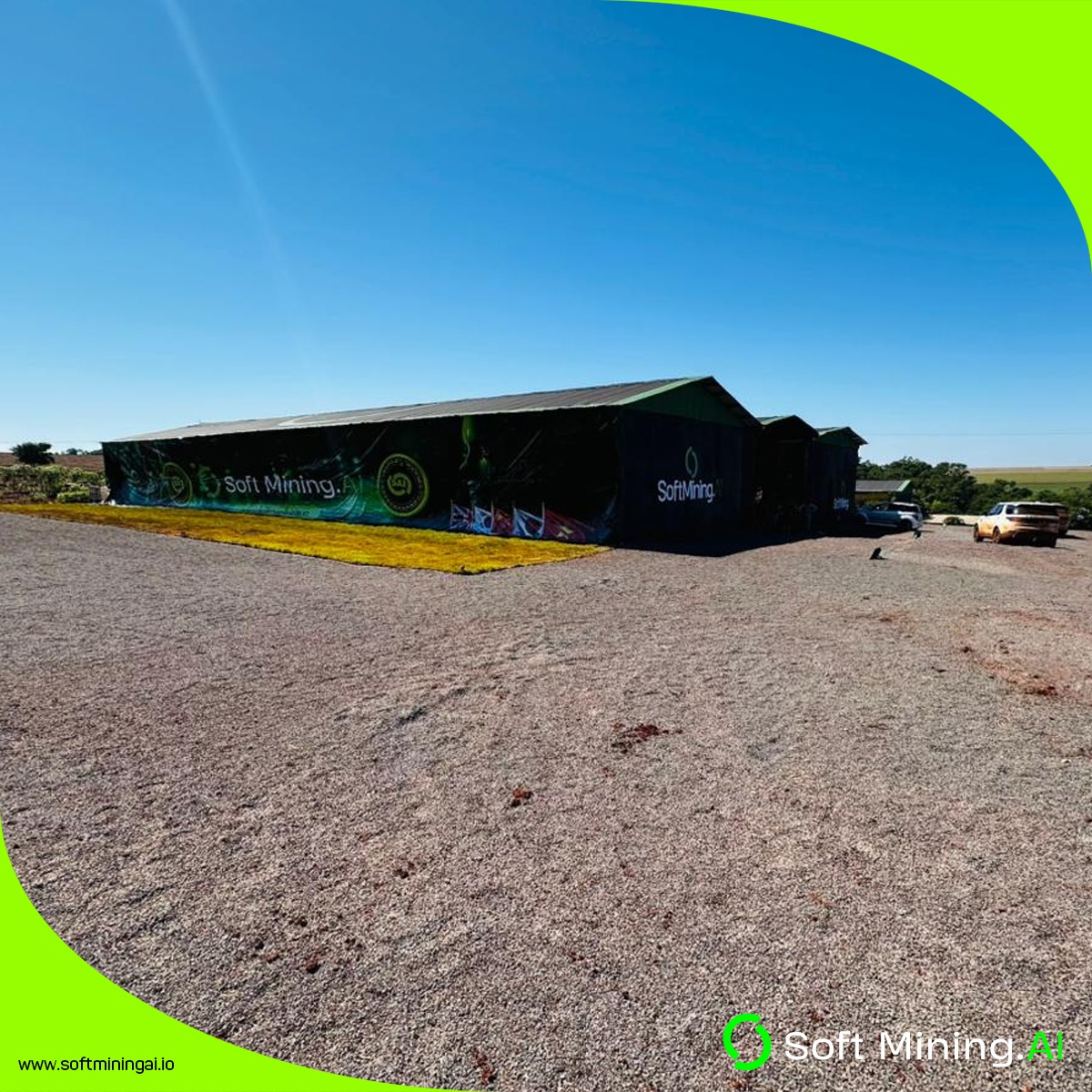 🇺🇸 New Soft Mining AI Unit in Paraguay! 🇵🇾✨
🇨🇳 Soft Mining AI 在巴拉圭的新矿场单位！ 🇵🇾✨
🇻🇳 Soft Mining AI mở rộng với đơn vị mới tại Paraguay! 🇵🇾✨
🇰🇷 소프트 마이닝 AI, 파라과이에 새로운 채굴 센터 개설! 🇵🇾✨
🇯🇵 Soft Mining AIの新しいパラグアイ拠点！ 🇵🇾✨