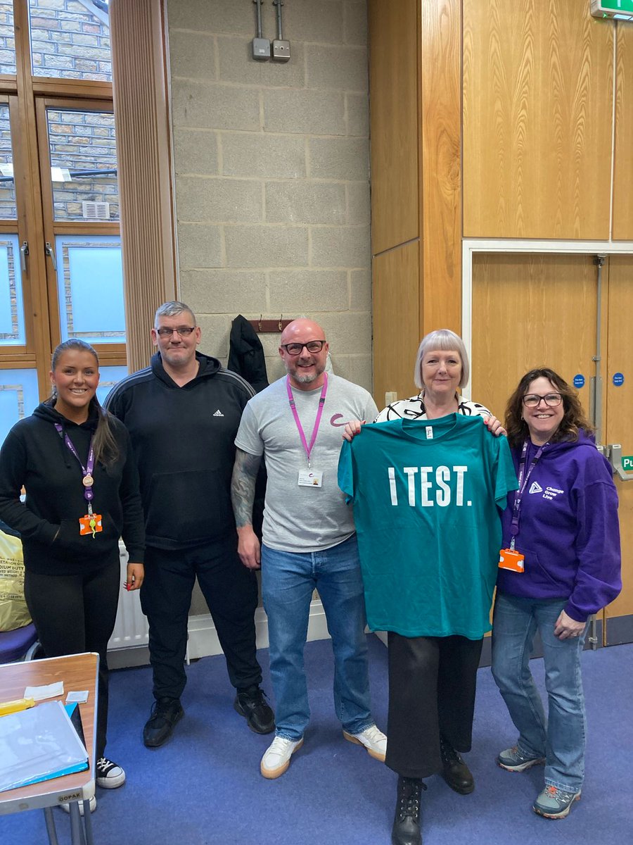 Our first testing session supporting National HIV Testing Week!

Many thanks to <a href="/huddsmission/">Huddersfield Mission</a> for hosting a great session, with partners from <a href="/Locala_Safesex/">Locala Sexual Health</a> , <a href="/HepatitisCTrust/">The Hepatitis C Trust</a> and <a href="/CGLKirklees/">Change Grow Live - Kirklees</a> !

thebrunswickcentre.org.uk/news/hiv-testi…
<a href="/startswith_me/">It Starts With Me</a>