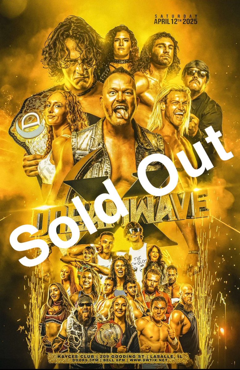 DWWrestling's tweet photo. Thank you Dreamwave Family.  

We have done it.  A new record.  Tickets for #DreamwaveX on 4/12 sold out in 95 minutes.  🤯 

Less than 100 tickets remain for #Uprising5 on 4/11. 

You can see all the action live on @indiewrestling ! https://t.co/XoBXAGd1H3