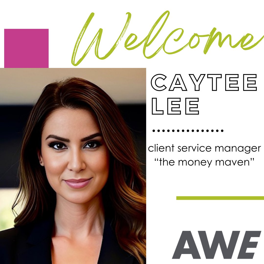 Let's give a warm welcome to Caytee Lee, our AWEsome new Client Service Manager!