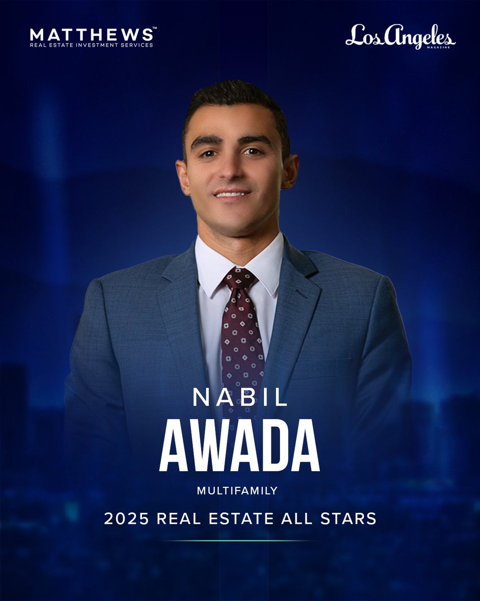 NabilsDeals's tweet photo. Excited to announce that I was recognized as a 2025 Real Estate All Star by the Los Angeles Magazine. Thank you @LAmag https://t.co/Wg3ft79IdB