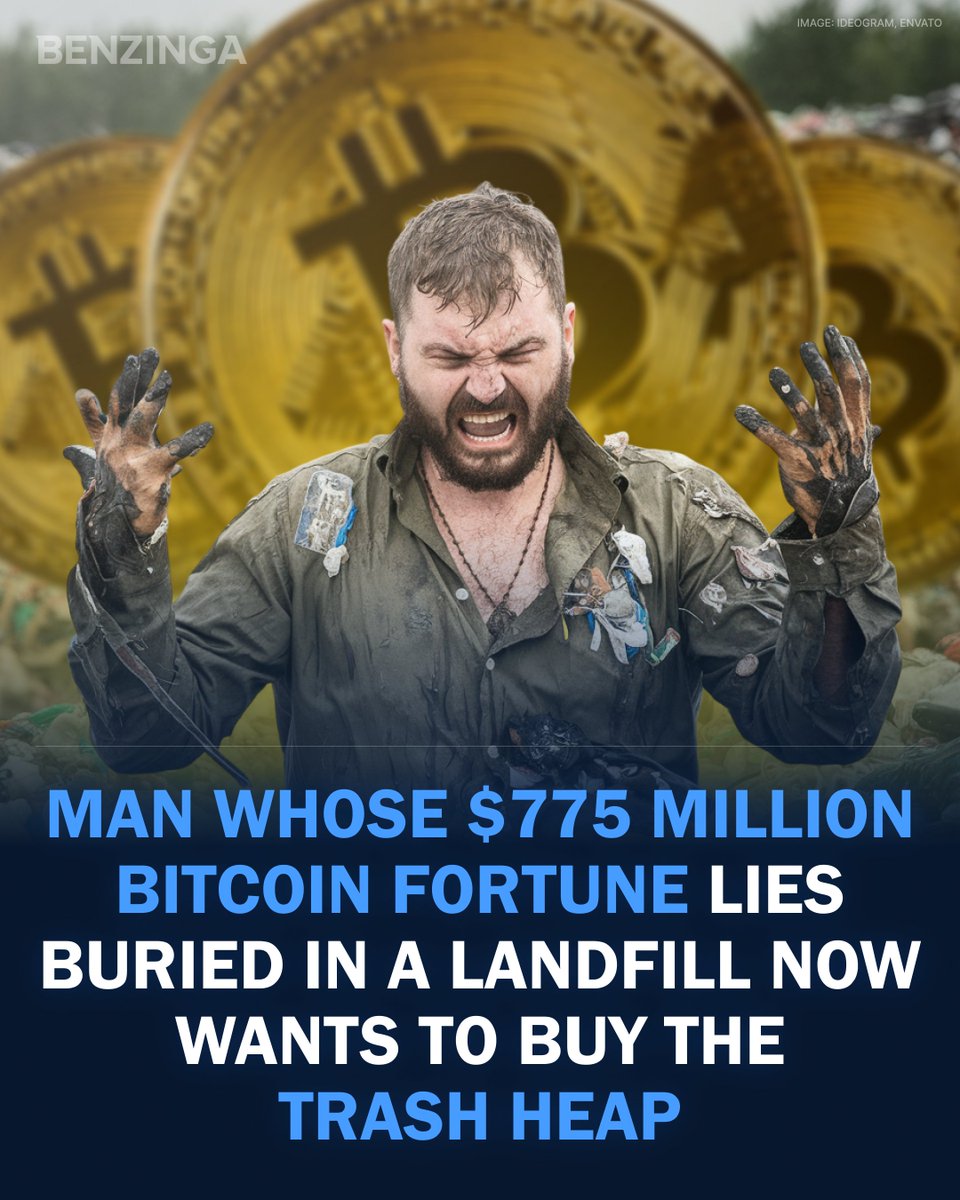 James Howells, the man who accidentally lost $775 million worth of Bitcoin  in a landfill, is now looking to buy the landfill itself! 💰🚧 Howells, who  lost a hard drive containing 8,000