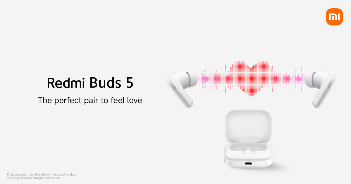 Some pairs are just meant to be 🥰 Redmi Buds 5 are perfectly in sync, just like you and your favorite song. Fall in love with every beat! 🎵💘

#ValentinesDay #Music #Earbuds