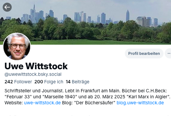 Ich werde künftig hier zu erreichen sein.