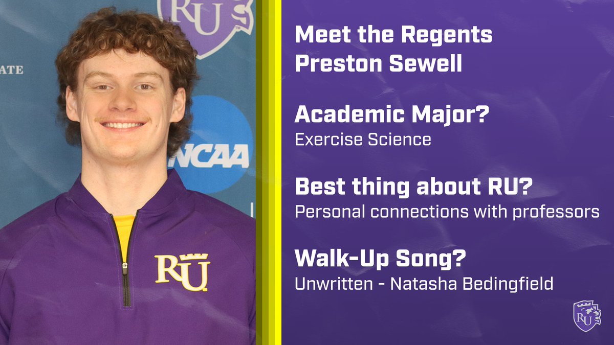 Today's 'Meet the Regents' is transfer catcher Preston Sewell! Preston is from Belvidere North High School!
#PurpleReign⛈