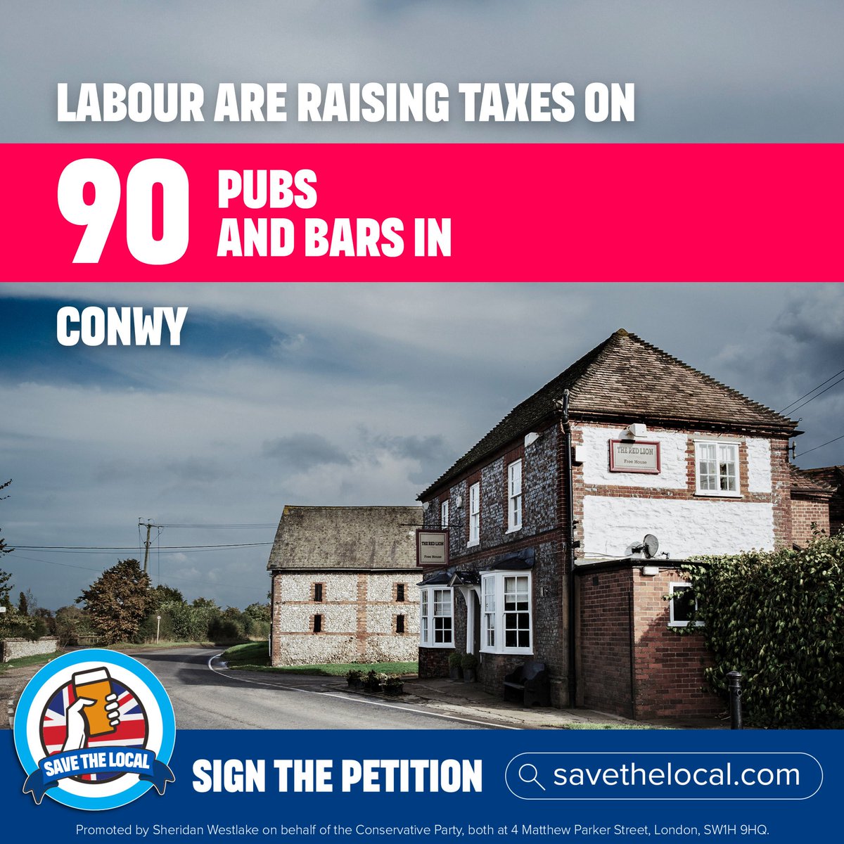 DominicDavies04's tweet photo. From April, pubs in #ClwydNorth with a £100k rateable value face a £19k/year rate hike. That's 60k extra pints a year (170 a day) & thats before rising energy bills & wages. This isn’t the “change” @gillgerman_ promised.
Sign the petition👇
https://t.co/8qLoGwrZq4
#SaveTheLocal https://t.co/hhbdHAieDl