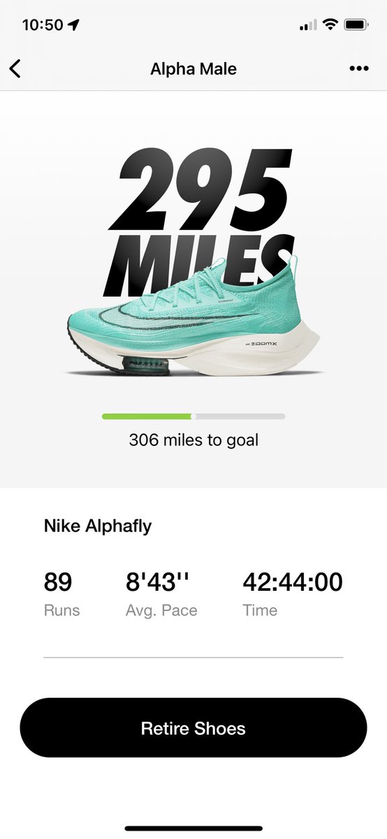AaronAcuna1's tweet photo. From then to now, about to log my 300th mile in my favorite running shoes ever. Maybe it’s time for an upgrade, what do you think @Nike #nikerunning #alphafly #running #nike #nikerunclub https://t.co/I0qDcTVBqe