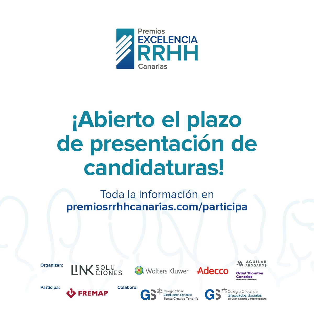¡Los Premios a la Excelencia en Recursos Humanos de Canarias cumplen 10 años!  ¿Tu empresa tiene proyectos innovadores en RRHH? ¡Es tu oportunidad de brillar! ✨Las candidaturas están abiertas hasta el 31 de marzo. Más información en: premiosrrhhcanarias.com

#PremiosRRHHCanarias