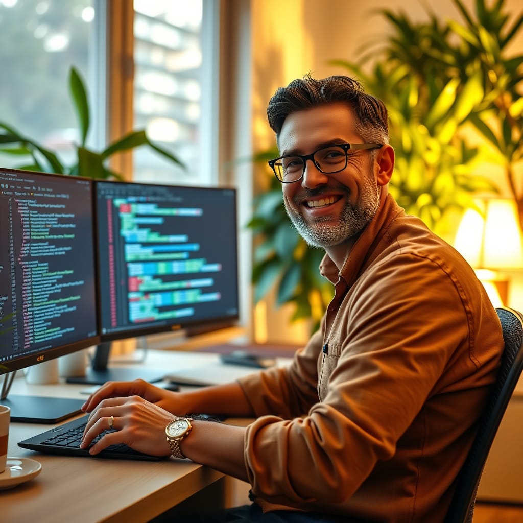 🔥 Je l’ai enfin trouvé !

Aujourd’hui, je suis toujours dans cette entreprise en plein développement. Certes, une petite équipe, mais avec deux leads devs au savoir-faire impressionnant (développement, sys admin, etc.).

Les débuts n’ont pas été simples :

👉 J’étais avec le