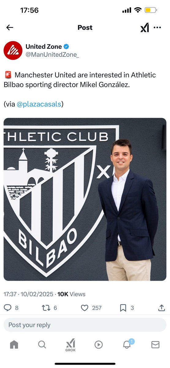 So now we’re interested in the sporting director of a team that can’t even sign players … that the job