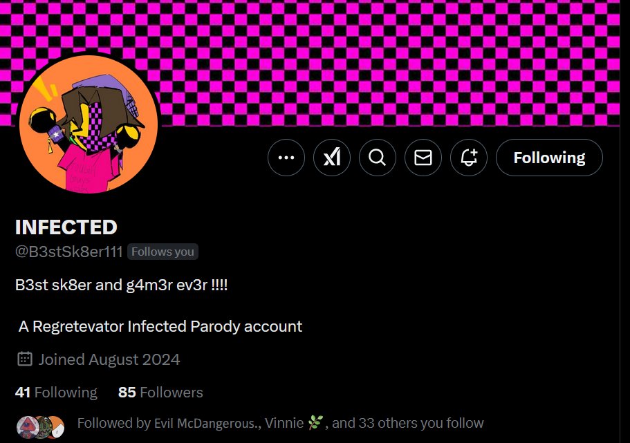 PARANOIDFURBALL's tweet photo. 📌// thi s is my favorite infected parody ever i love seeing their tweets smm.. and and.. eena inspired... I love ena sm and seeing this user makes me joyous and whimsical . sorry i just wanted to yap sobb https://t.co/NgkO3efQHz