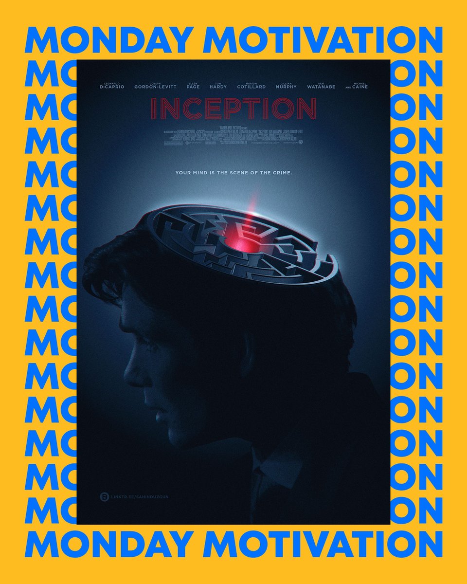 😍 Your Monday Motivation is here! 😍 

This week we're featuring this awesome poster for Inception by <a href="/SahinDuzgunArt/">Sahin Düzgün</a>

Also in this week's selection are posters for Squid Game, Fantastic Four, Spider-Man 2, The Penguin and more:
posterspy.com/monday-motivat…