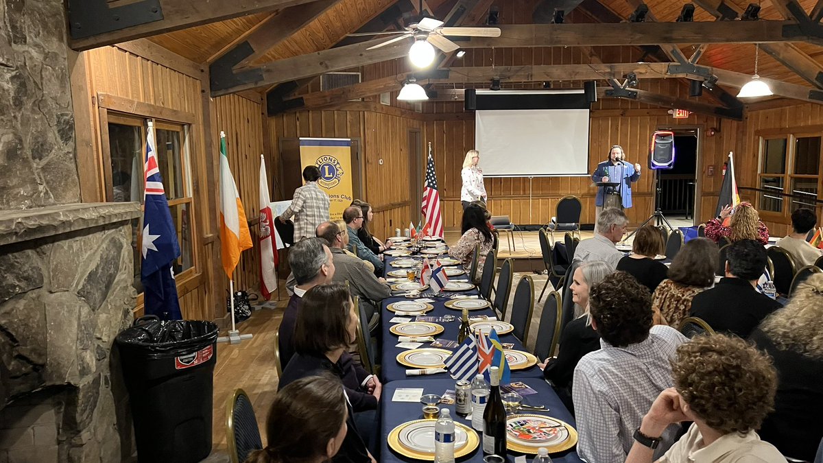 International Dinner hosted by Atlanta Lions to fundraiser for our Georgia Lions Youth Exchange #ATLions2025