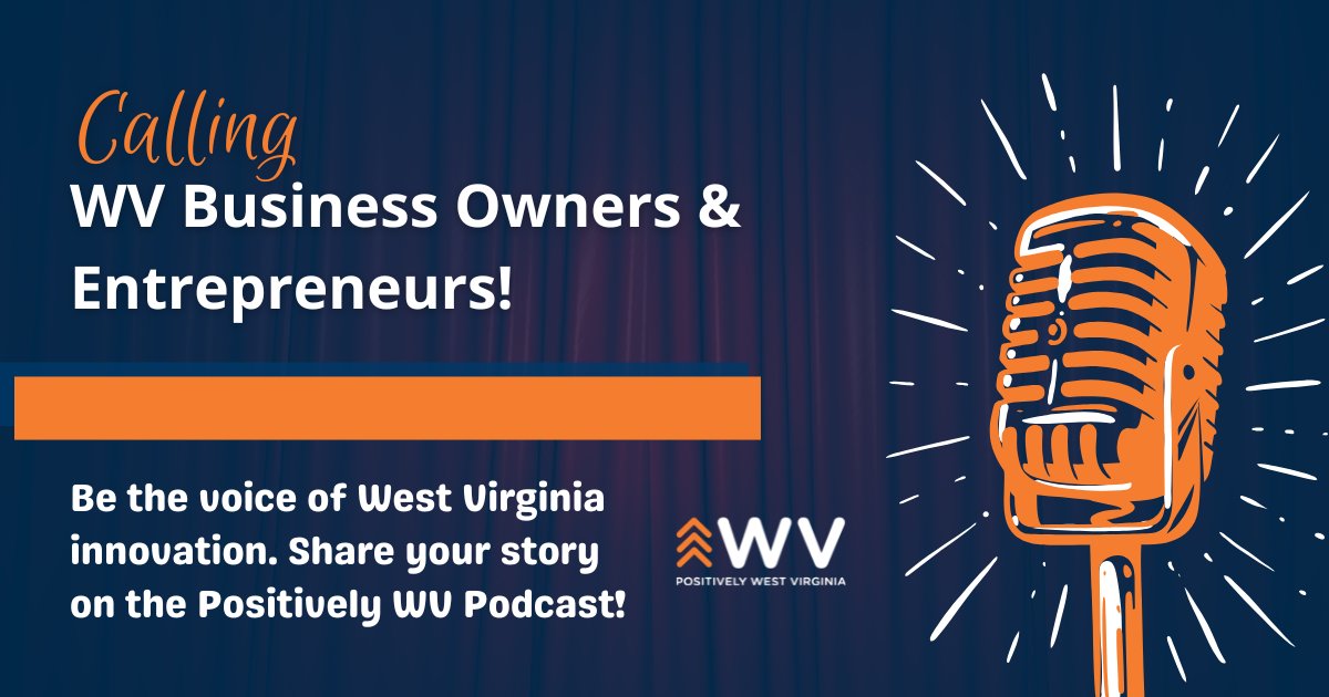 Positively West Virginia (@positivelywv_) on Twitter photo Are you a WV business owner or entrepreneur with a story to share?
From your challenges to your triumphs, the Positively WV Podcast wants to hear how youâre making a difference. Letâs showcase your journey & inspire others! 
đŠ Visit PositivelyWV.com to become a guest. Are you a WV business owner or entrepreneur with a story to share?
From your challenges to your triumphs, the Positively WV Podcast wants to hear how youâre making a difference. Letâs showcase your journey & inspire others! 
đŠ Visit PositivelyWV.com to become a guest.
