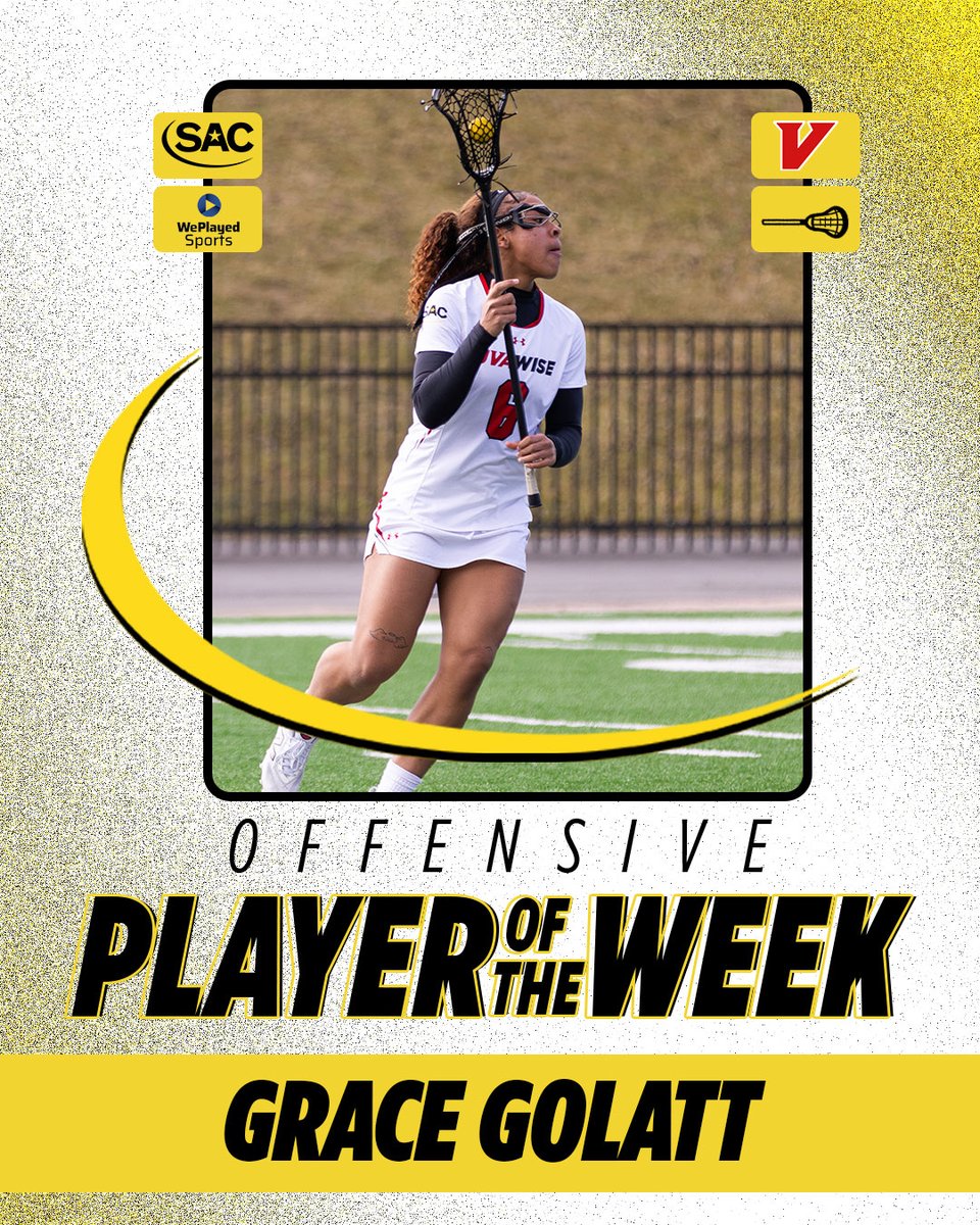 SAC_Athletics's tweet image. Women's Lacrosse Players of the Week
Offensive - Grace Golatt @UVAWiseCavs 
Defensive - Kathryn McCabe @WU_Bulldogs 

thesac.com/x/z5kf6