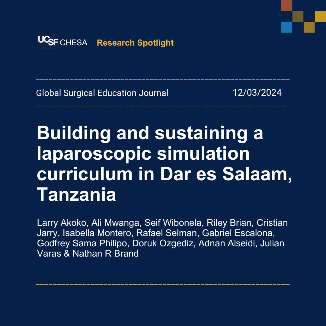 Center for Health Equity in Surgery & Anesthesia tweet media