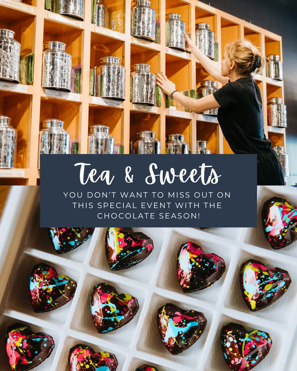 Indulge in the perfect pairing of handcrafted sweets and curated teas at our Tea &amp; Sweets Event this Saturday, February 15th, at 10:00 AM! We’re teaming up with The Chocolate Season from Lincoln for a guided tasting experience you won’t want to miss. 🍫