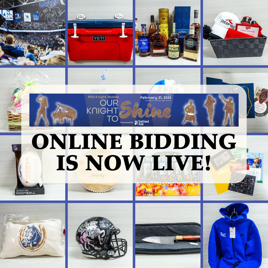 Mid-Knight Stakes 2025 presented by Traditional Bank Online Bidding is now open! Select a category and find your favorite item(s)!

🎟 one.bidpal.net/mks2025/browse…