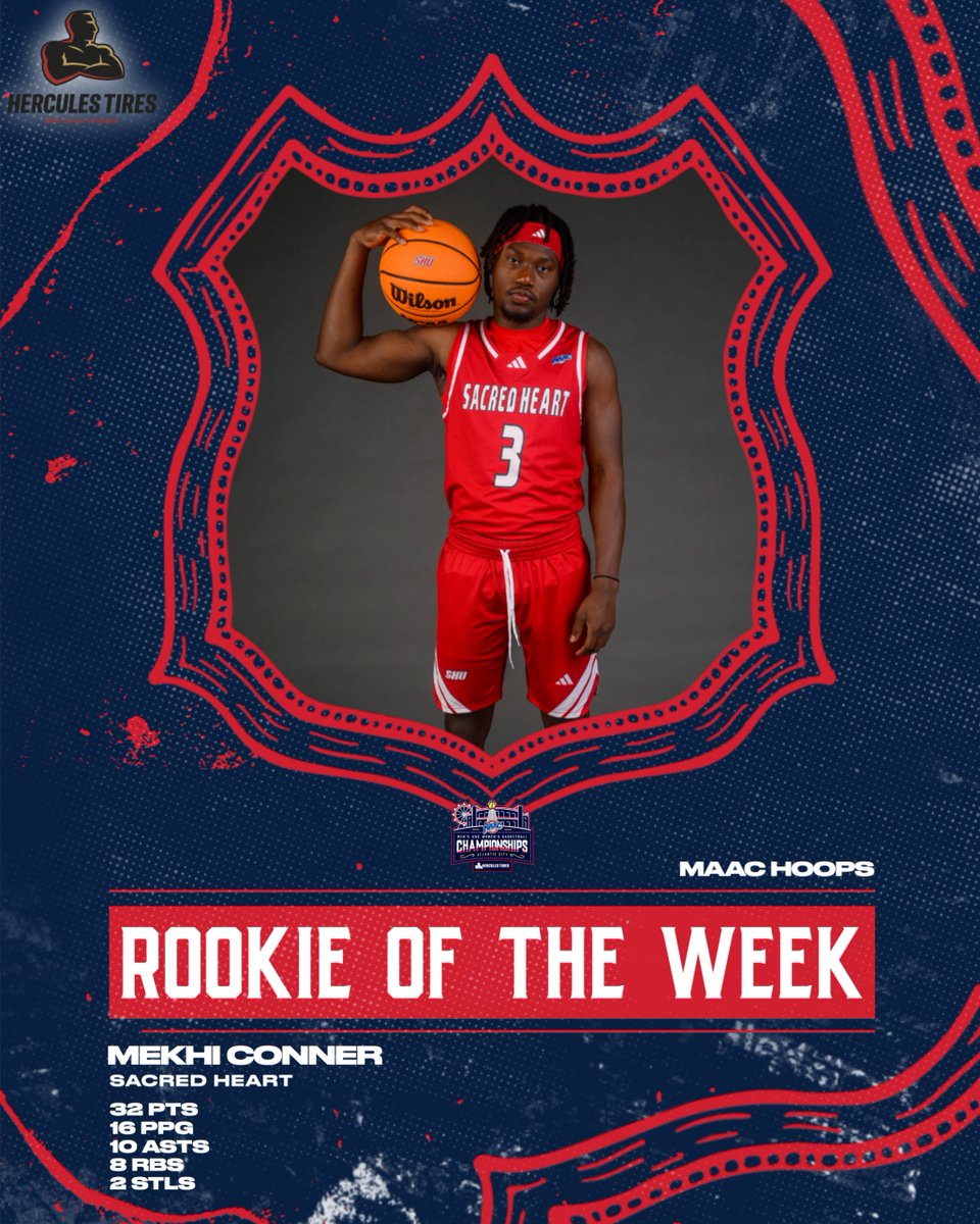 #MAACHoops (@maachoops) on Twitter photo Congratulations to this week's <a href="/HerculesTires/">Hercules Tires</a> MAAC Men's Basketball weekly award winners!
Player OTW: Adam "Budd" Clark <a href="/MerrimackMBB/">Merrimack Men’s Basketball</a>
Rookie OTW: Mekhi Conner <a href="/SHU_MensHoops/">Sacred Heart Men's Basketball</a>
📰 :bit.ly/4hBI2zt
#MAACHoops x #maAChoops25 Congratulations to this week's <a href="/HerculesTires/">Hercules Tires</a> MAAC Men's Basketball weekly award winners!
Player OTW: Adam "Budd" Clark <a href="/MerrimackMBB/">Merrimack Men’s Basketball</a>
Rookie OTW: Mekhi Conner <a href="/SHU_MensHoops/">Sacred Heart Men's Basketball</a>
📰 :bit.ly/4hBI2zt
#MAACHoops x #maAChoops25