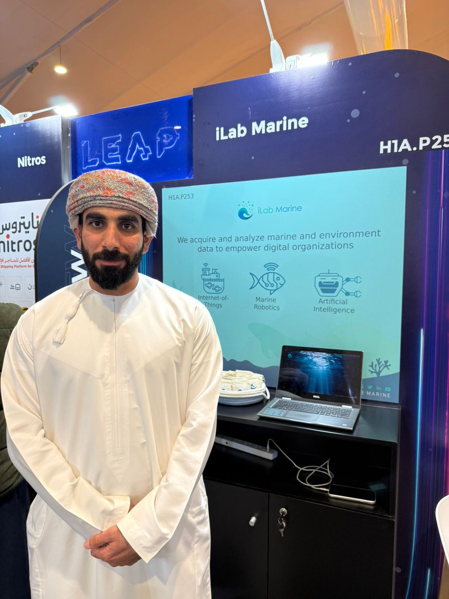 فيصل السيف (@falsaif) on Twitter photo iLab Marine | <a href="/iLabMarine/">iLab Marine</a>
شركة عمانية تقنية بحرية تساعد بالحد من مشاكل التلوث البيئي البحري عبر روبوتات عائمة وثابته وتحلل البيانات عبر الذكاء الاصطناعي
#ليب25 #LEAP25 iLab Marine | <a href="/iLabMarine/">iLab Marine</a>
شركة عمانية تقنية بحرية تساعد بالحد من مشاكل التلوث البيئي البحري عبر روبوتات عائمة وثابته وتحلل البيانات عبر الذكاء الاصطناعي
#ليب25 #LEAP25