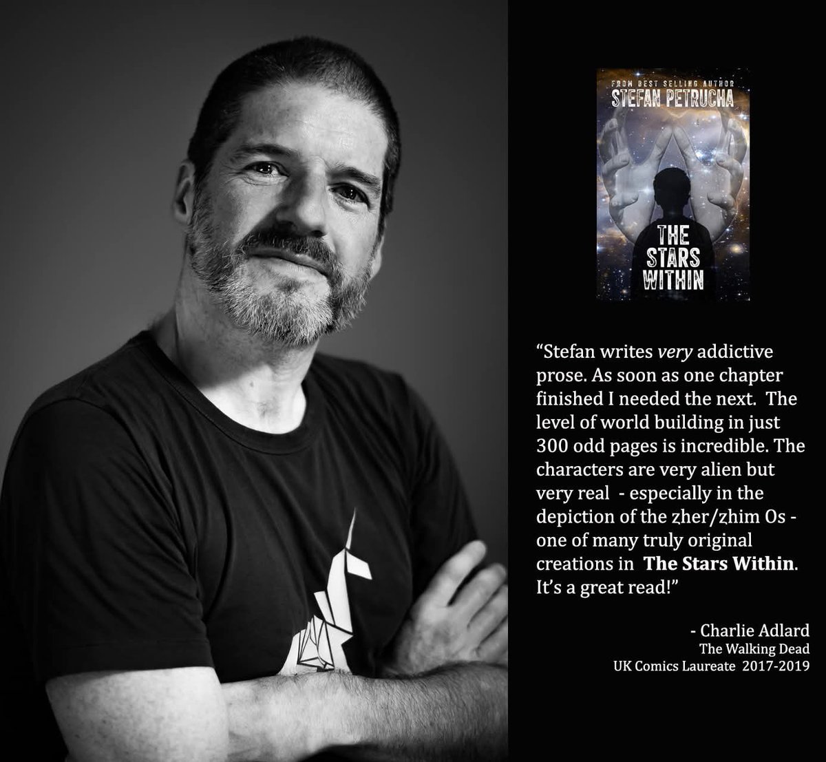 GungnirBooks's tweet photo. High praise. Thanks, Charlie. You heard him folks! Grab your copy today.
Available now on https://t.co/uX7kmCYhPw
https://t.co/ciFU9Ctrxt
#thestarswithin #thewalkingdead #scifi https://t.co/yTpsOrTxzq