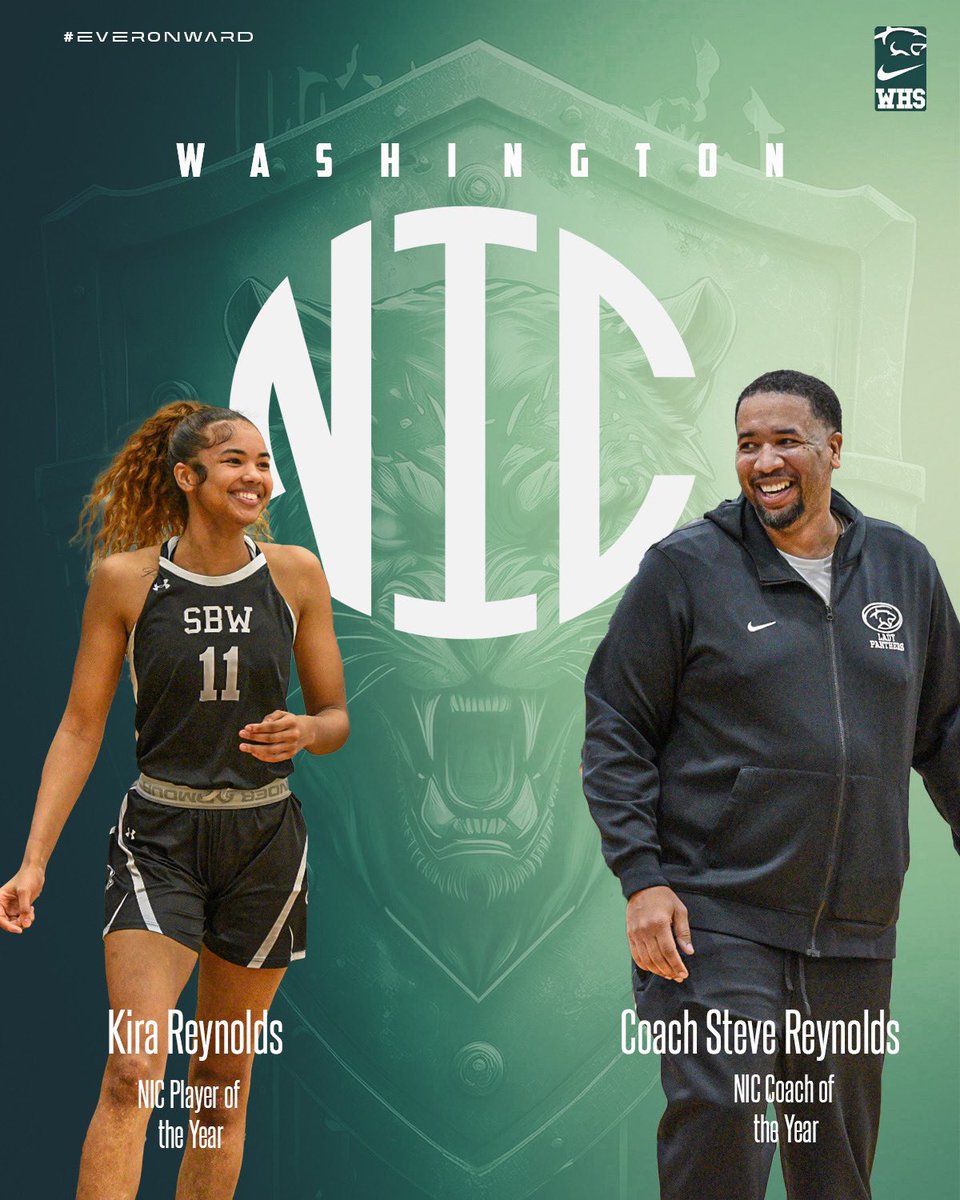 Washington HS (@sbwashingtonhs) on Twitter photo Coach and Player of the Year!! Congrats Coach and Kira Reynolds!! <a href="/sbwathletics/">SBW Panthers</a> <a href="/WHSPanthersGBB/">🐾Washington Panthers GBB 🐾</a> <a href="/SBCSCAthletics/">South Bend Athletics</a> #everonward #pantherpride #paytheprice Coach and Player of the Year!! Congrats Coach and Kira Reynolds!! <a href="/sbwathletics/">SBW Panthers</a> <a href="/WHSPanthersGBB/">🐾Washington Panthers GBB 🐾</a> <a href="/SBCSCAthletics/">South Bend Athletics</a> #everonward #pantherpride #paytheprice