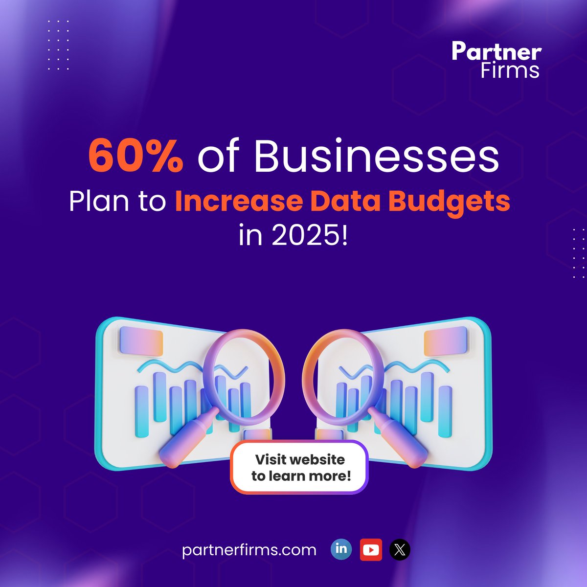 PartnerFirms's tweet photo. 60% of businesses are increasing their data spending in 2025 to enhance:
🔹 AI  automation capabilities
🔹 Cybersecurity &amp; compliance
🔹 Data-driven decision-making
💰 Smart investments lead to smarter businesses.
🔗 Visit our website 👇
#DataAnalytics #BusinessGrowth #DataBudget https://t.co/mNYsfsSqFR