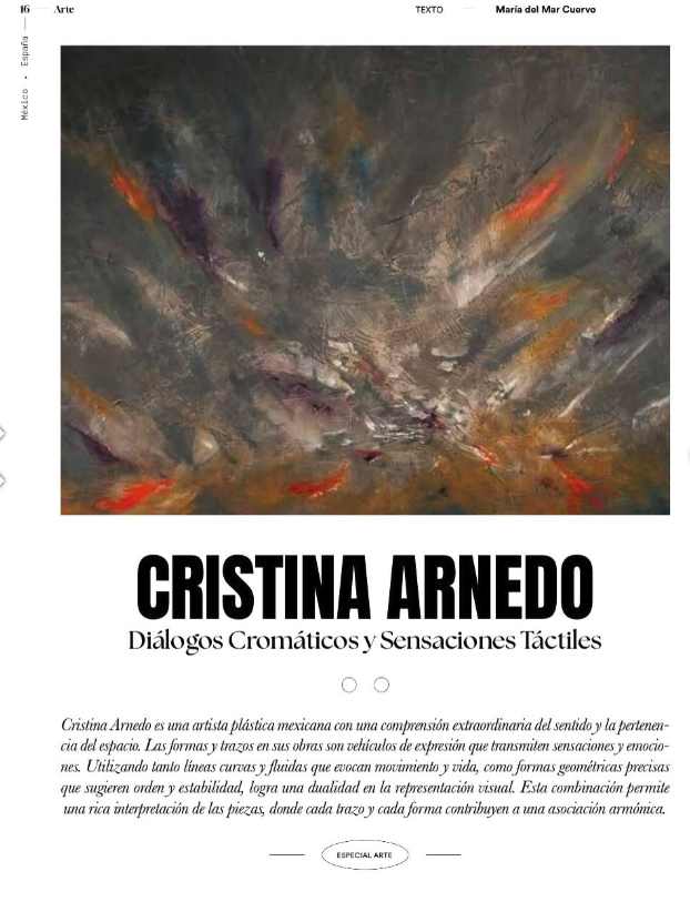 ArteArnedo's tweet photo. Muy agradecida y emocionada con el artículo sobre mi trayectoria que publicó la revista MM MÉXICO MODA en su edición especial “Artistas Mexicanos”. https://t.co/Msiwq1XgHI