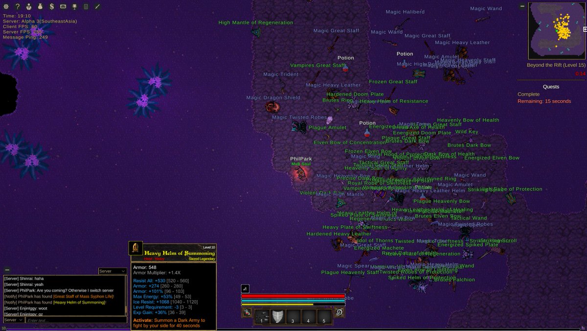 PhilPark_NFT's tweet image. Feeling lucky today! 🍀 In @etherscape_io, I looted my first Sacred Legendary in a Beyond the Rift LVL 15… and even snagged an extra Legendary too! 🔥 What a game! 😍 #Etherscape #LootLuck @enjin