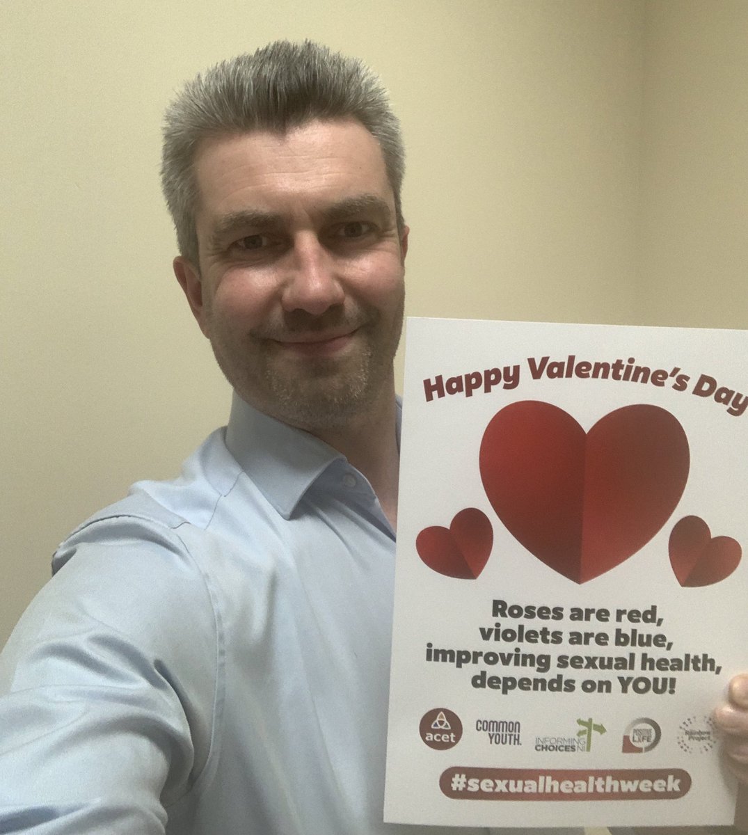 Danny Donnelly MLA (@dannydonnelly1) on Twitter photo Thanks to ACET-NI, <a href="/commonyouth_/">Common Youth</a>, <a href="/ICNI2019/">Informing Choices NI</a>, <a href="/PositiveLife_NI/">Positive Life NI</a> and <a href="/TRPNI/">The Rainbow Project</a> for my 1st Valentines card this year! We need to have open conversations about Sexual Health to inform and empower people to have safe, positive & respectful relationships throughout life. #SexualHealthWeek Thanks to ACET-NI, <a href="/commonyouth_/">Common Youth</a>, <a href="/ICNI2019/">Informing Choices NI</a>, <a href="/PositiveLife_NI/">Positive Life NI</a> and <a href="/TRPNI/">The Rainbow Project</a> for my 1st Valentines card this year! We need to have open conversations about Sexual Health to inform and empower people to have safe, positive & respectful relationships throughout life. #SexualHealthWeek