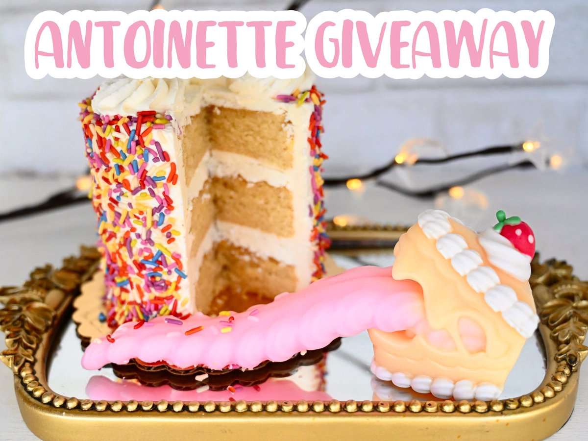 Y’all didn’t think I would let Valentine’s Day pass without offering a slice of cake did you?!

Please welcome Antoinette the cake mimic 🍰 

Two randomly selected individuals will be picked to receive one (surprise flavor) small/soft Antoinette.
One winner here and one on 💙