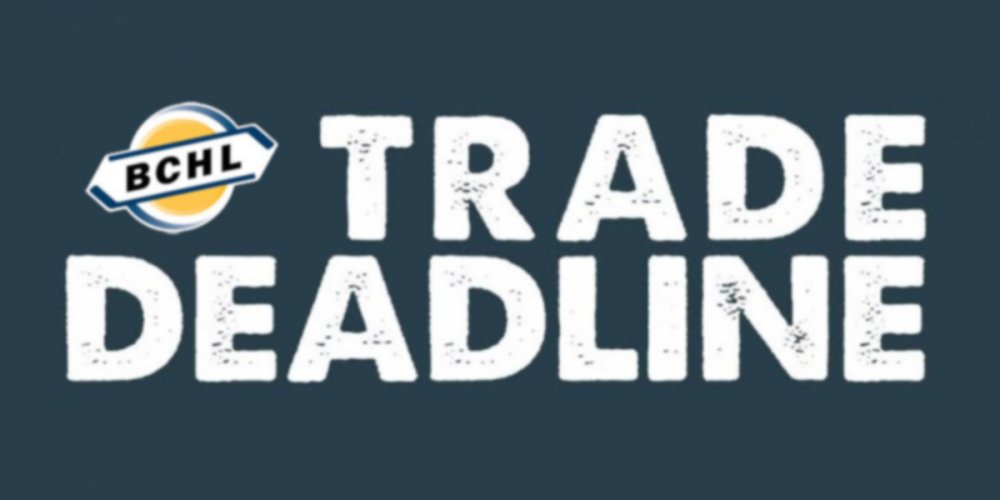 The BCHL Trade Deadline arrives at 4 pm PST today, here are the roster rules to keep in mind:

- Max. 25 skaters (26 with a third goalie)
- Min. 5 'branch players' - defined as players with demonstrable roots in BC, AB, YT, NWT or NU
- Min. 13 Canadians
- Max. 10 Americans