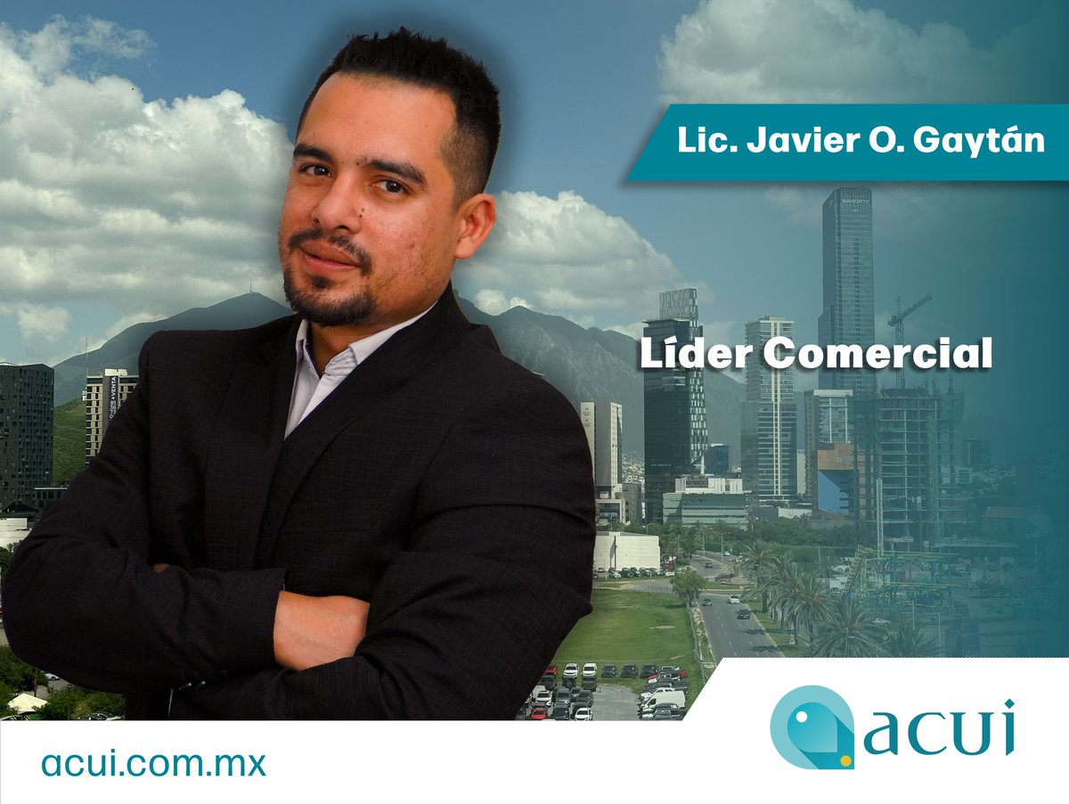 AcuiMx's tweet image. ¡Conoce a nuestro equipo! 🤝

El Licenciado Javier Gaytán con más de 8 años de experiencia en el área de ventas.

En su papel actual como líder comercial en ACUI, además de aportar su conocimiento jurídico, desarrolla un papel fundamental en la planificación.

#ServiciosACUI