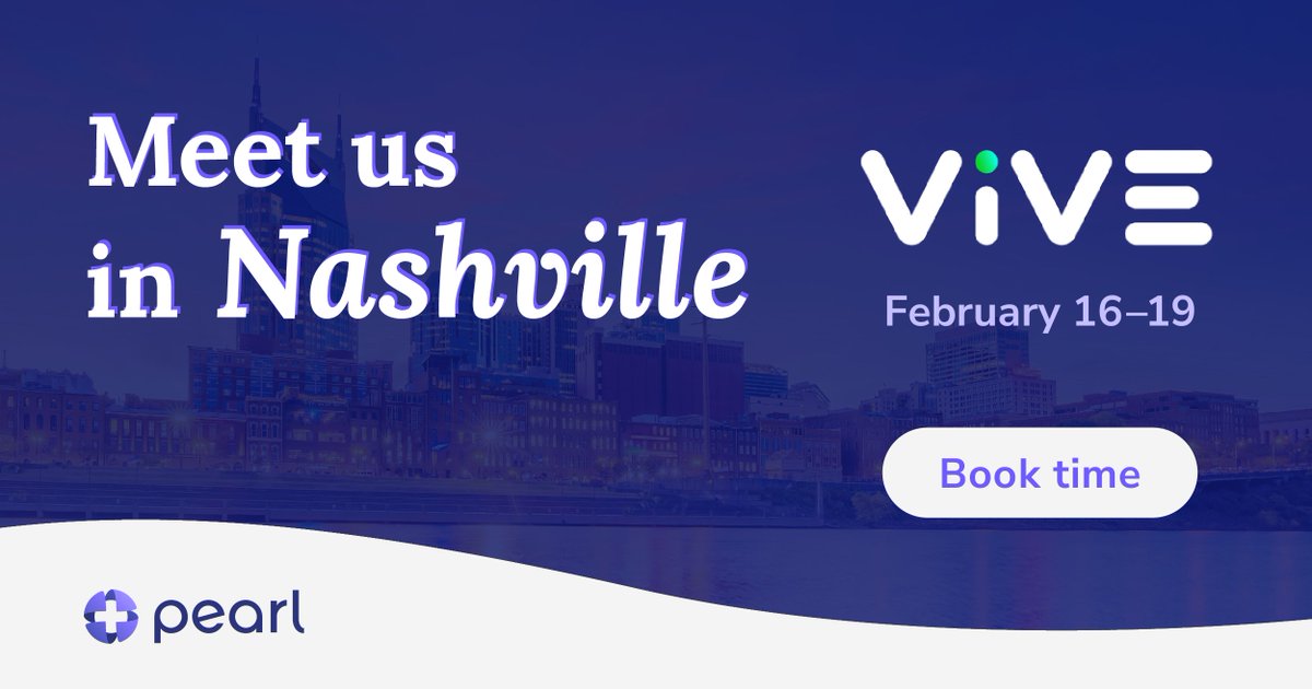 Heading to Nashville next week for ViVE’s 2025 Conference? Meet us there! The team welcomes the opportunity to connect over coffee, a meal, or a quick break between sessions -- find time with us using the link below!

#valuebasedcare #healthinnovation

pearlhealth.com/blog/events/me…