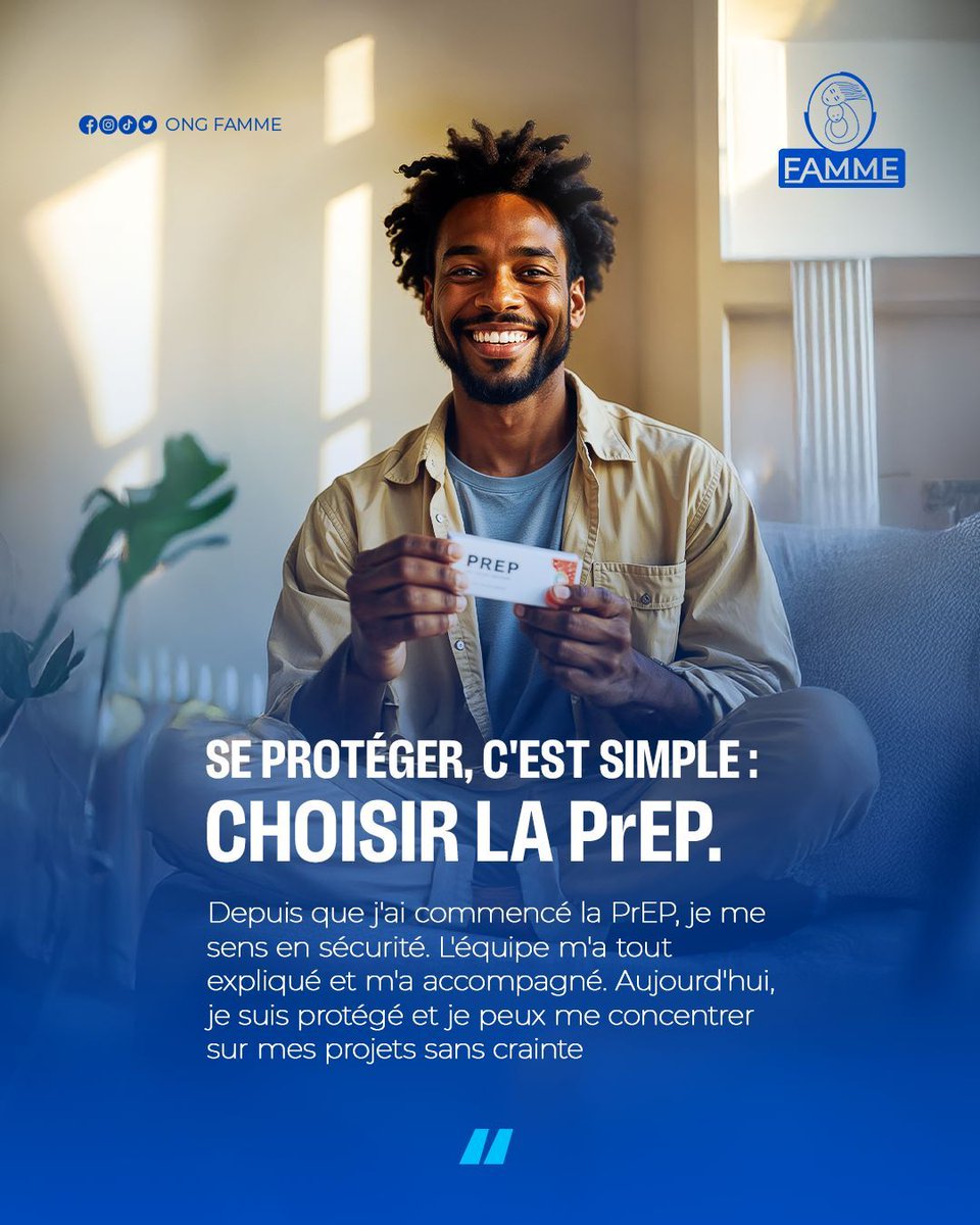 ONGFAMME's tweet photo. 🌟 Avec la PrEP, protégez votre avenir ! 🌟 
Grâce au Projet #EAWA , de nombreuses personnes ont accès à la PrEP, un outil puissant pour prévenir le VIH et vivre en toute sérénité. 💪

 Lieu : Marché d'Abové, au Centre Médico-Social FAMME-Confiance 📞 Contacts : 📱  +228 90722535 https://t.co/eH9lrCx2Jj