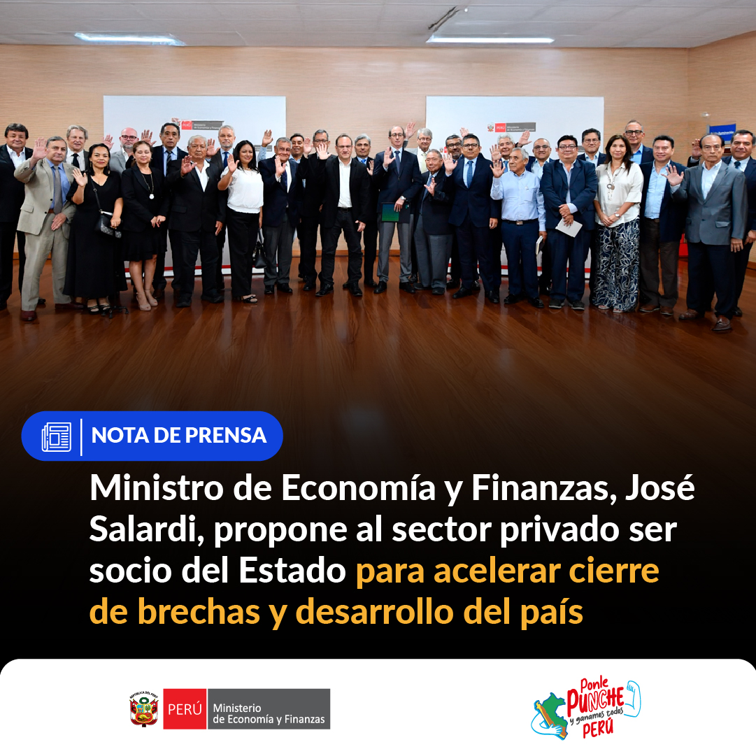 🤝En su primera reunión con más de veinte gremios empresariales, el ministro <a href="/Jose_SalardiR/">José Salardi Rodríguez</a> ofreció una gestión de puertas abiertas para solucionar problemas que obstaculicen las inversiones.

🗞️Te contamos más aquí: gob.pe/es/n/1106750