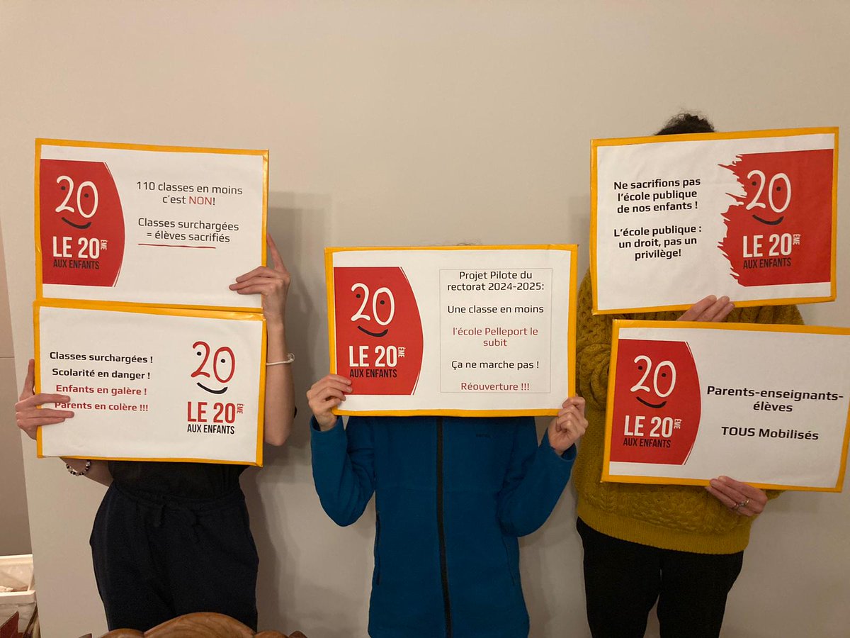 Le <a href="/20emeauxEnfants/">Le 20eme aux Enfants - Paris 💔</a> est prêt ! Nous nous joignons à l'ensemble de la communauté éducative parisienne pour dénoncer les fermetures de classes et défendre l'école publique. Mobilisation ! RDV demain MARDI 11/02/25 à 9h devant le <a href="/rectorat/">rectorat</a> 12 bd d'indochine 19e !
#TouchePasAmonEcole