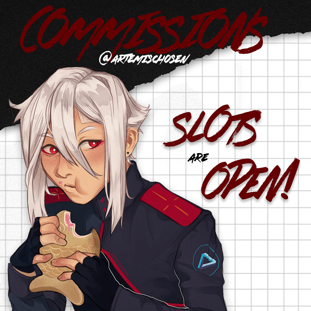 Hii, I'm opening ✨ 4 SL0TS ✨ for c0mmissi0ns!   

More info at: artemischosen.weebly.com

🔁 Sharing EXTREMELY appreciated!