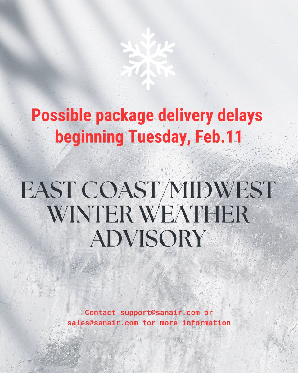 Winter Storm Harlow weather alert issued by@NWS. Snow and ice expected to impact travel in the Ohio Valley Monday night and into the mid-Atlantic on Tuesday. Possible lab sample delivery delays. #winterstorm