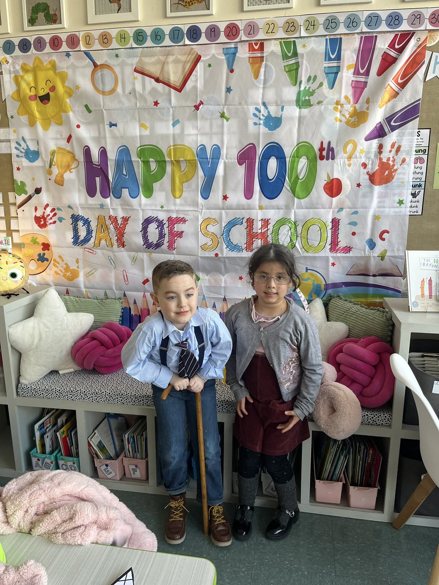 MathIrving's tweet image. Happy 100th Day of School!! We are 100 Days Smarter!!