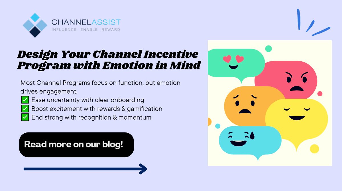 Channel_Assist's tweet image. Most #ChannelPrograms focus on function, but emotion drives engagement.
✅ Ease uncertainty with clear onboarding
✅ Boost excitement with rewards & gamification
✅ End strong with recognition & momentum
A great experience = higher sales & loyalty @ hubs.ly/Q034MwZk0