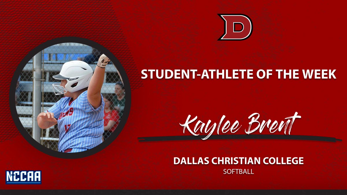 NCCAA (@thenccaa) on Twitter photo š„Student-Athlete of the Weekš„
#NCCAASoftball - Offensive
ššš²š„šš šš«šš§š, Dallas Christian College
the-n.cc/4gvFEsB | #PlayForHim š„Student-Athlete of the Weekš„
#NCCAASoftball - Offensive
ššš²š„šš šš«šš§š, Dallas Christian College
the-n.cc/4gvFEsB | #PlayForHim