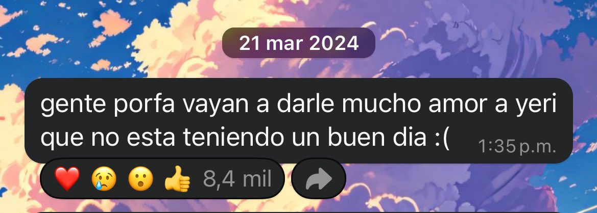 “me estaba robando mis sueños” cuando ella dijo algo sobre hacer streams el hasta le quería armar el setup, apoyo su canción “dime si tu” compartiéndolo en sus canales de difusión, el nunca le tiró mierda después del CM, solo la quito de su vida