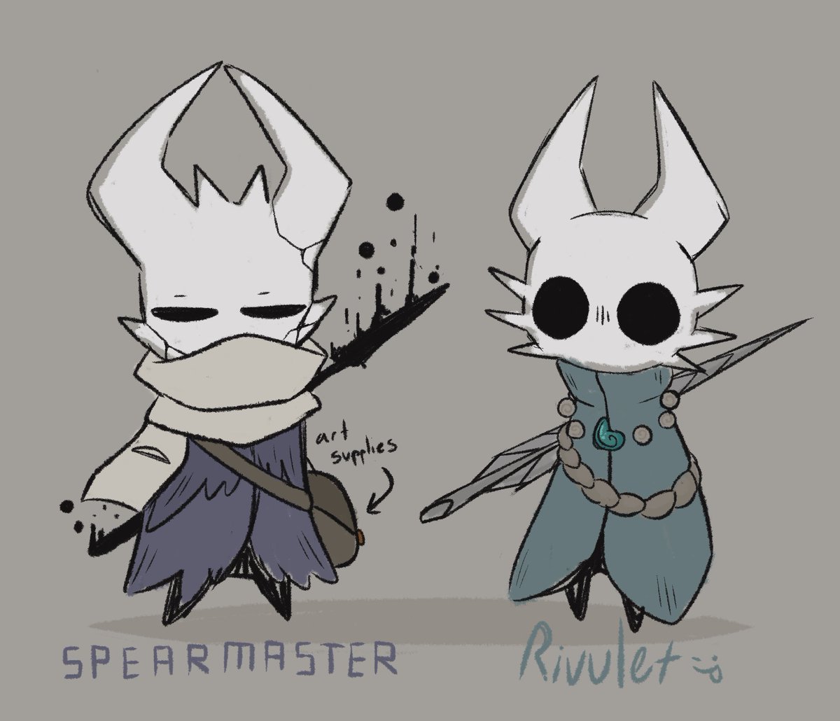 CriteSpranb3rry's tweet image. The canon slugcats as Hollow Knight vessels!! (1/2)
#rainworld #rainworldfanart #hollowknight #hollowknightfanart