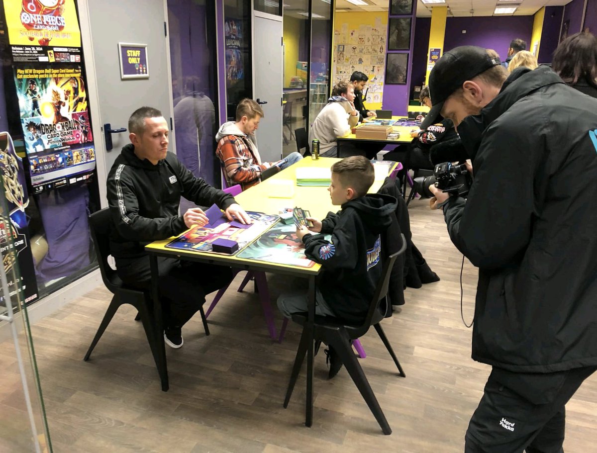Neil & Bradley π UK Games Expo (@neilandbradley) on Twitter photo Just finished an interview with <a href="/GeekRetreatUK/">Geek Retreat π³οΈβπ</a> head office at Dudley π₯
They wanted Bradley showing off his Lorcana skills, I had to play for a video they were making, and I was actually going to win before they halted us to do an interview with Bradley π wanted to call a judge! Just finished an interview with <a href="/GeekRetreatUK/">Geek Retreat π³οΈβπ</a> head office at Dudley π₯
They wanted Bradley showing off his Lorcana skills, I had to play for a video they were making, and I was actually going to win before they halted us to do an interview with Bradley π wanted to call a judge!