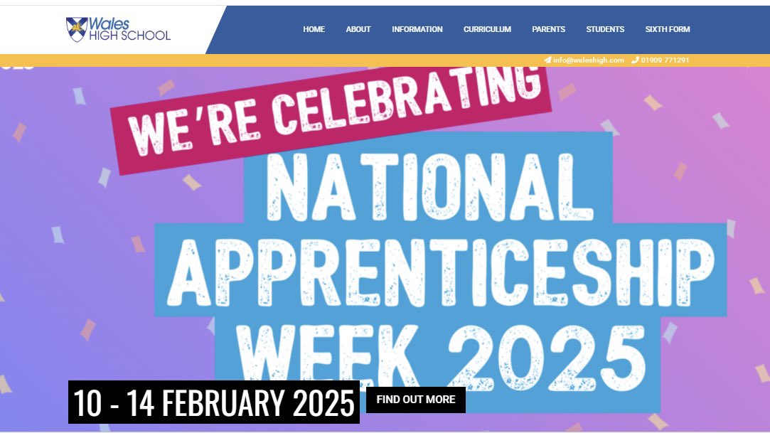 WHSCareers's tweet photo. Happy National Apprenticeship Week! 💙💛 See what we are getting up to this week in our latest school article: https://t.co/Coh4KX7Gke #NAW2025 #SkillsforLife
Also, check out our newly updated Careers Page! 🤩 https://t.co/pmUbEHyNS6 @waleshighnews @SYCareersHub @CareersProgress https://t.co/IU1RNwjbWJ
