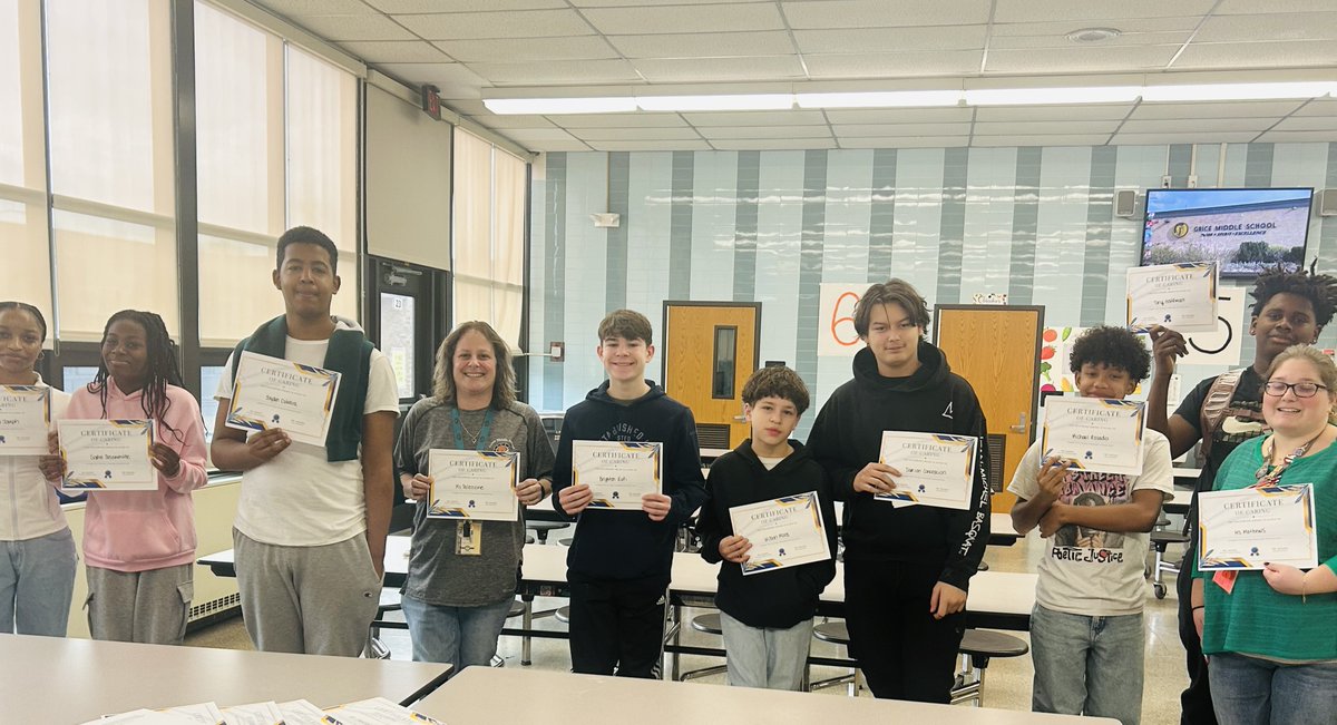 Ms. Garvey (@garvey_ms) on Twitter photo Grice continues to recognize staff and students that are caught caring each month! <a href="/HTSD_Grice/">Grice Middle School</a> @HTSDCounseling #GriceProud #kindnesscounts Grice continues to recognize staff and students that are caught caring each month! <a href="/HTSD_Grice/">Grice Middle School</a> @HTSDCounseling #GriceProud #kindnesscounts