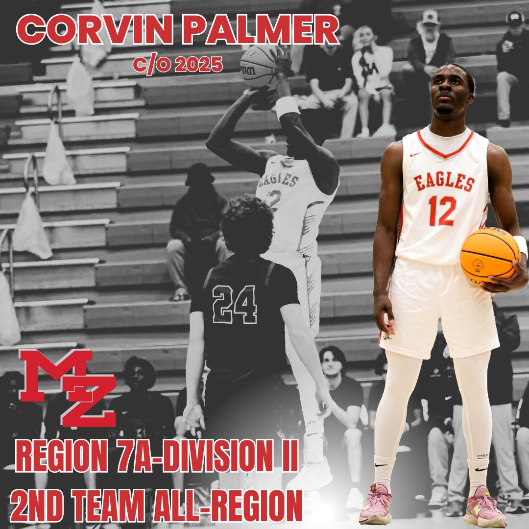 CONGRATULATIONS to <a href="/PalmerCorvin/">Corvin Palmer</a> on being selected to the 2024- 25 Region 7A, Division II All-Region team. 

2nd Team
🦅🏀

<a href="/HSM_WestGA/">Hometown Sports Media</a> <a href="/GradickSports/">Gradick Sports</a> <a href="/TheMorningFive/">The Morning 5</a> <a href="/CoachWKT/">Wade Traylor</a> <a href="/KyleSandy355/">Kyle Sandy</a> <a href="/swish_scout/">SWISH SCOUTING</a> <a href="/MZEaglesNest/">Mt. Zion Athletics</a>