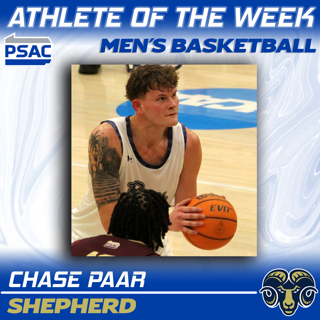 PSAC Sports (@psacsports) on Twitter photo MEN'S BASKETBALL: Your #PSACMBB Athletes of the Week! 🏀
WEST
Athlete: Donald Whitehead Jr., <a href="/calvulcans/">California (PA) Vulcan Athletics</a>
Defense: Tasman Goodrick, <a href="/GUKnights/">Gannon Athletics</a>
EAST
Athlete: Donovan Hill, <a href="/ShipURaiders/">Shippensburg University Raiders</a>
Defense: Chase Paar, <a href="/SURamsOfficial/">Shepherd University Athletics</a>
Full story: 🔗tinyurl.com/2y7jzk3o
#PSACProud MEN'S BASKETBALL: Your #PSACMBB Athletes of the Week! 🏀
WEST
Athlete: Donald Whitehead Jr., <a href="/calvulcans/">California (PA) Vulcan Athletics</a>
Defense: Tasman Goodrick, <a href="/GUKnights/">Gannon Athletics</a>
EAST
Athlete: Donovan Hill, <a href="/ShipURaiders/">Shippensburg University Raiders</a>
Defense: Chase Paar, <a href="/SURamsOfficial/">Shepherd University Athletics</a>
Full story: 🔗tinyurl.com/2y7jzk3o
#PSACProud